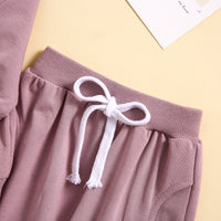 Load image into Gallery viewer, 2 Pieces Set Baby Kid Girls Letters Tops And Solid Color Pants Wholesale 231130271
