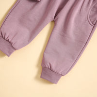 Load image into Gallery viewer, 2 Pieces Set Baby Kid Girls Letters Tops And Solid Color Pants Wholesale 231130271
