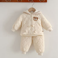 Load image into Gallery viewer, 2 Pieces Set Baby Kid Girls Solid Color Cartoon Tops And Pants Wholesale 231130288
