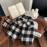 Load image into Gallery viewer, Baby Kid Girls Boys Checked Pants Wholesale 231130294
