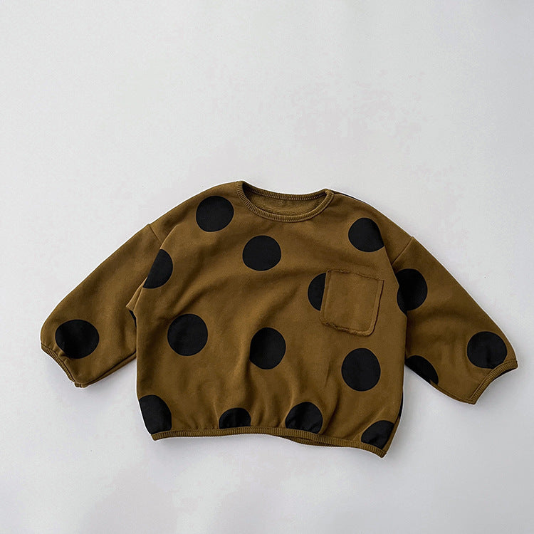 Baby Kid Girls Polka dots Tops Wholesale 23113030
