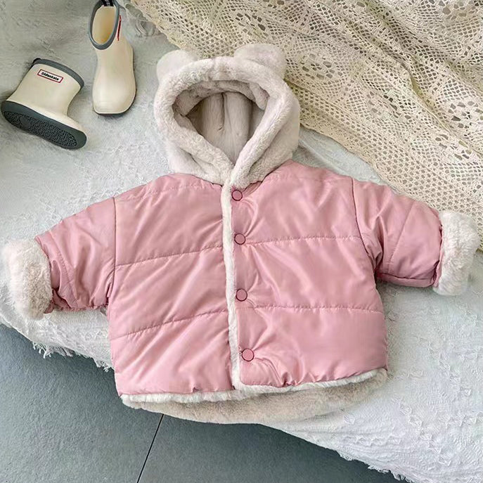 Baby Kid Girls Solid Color Jackets Outwears Wholesale 231130316