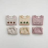 Load image into Gallery viewer, 2 Pieces Set Baby Kid Girls Animals Cartoon Tops And Pants Wholesale 23113045
