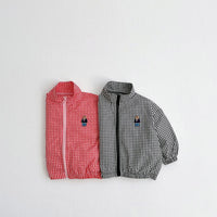 Load image into Gallery viewer, Baby Kid Girls Boys Checked Jackets Outwears Wholesale 23113050
