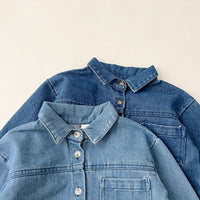 Load image into Gallery viewer, 2 Pieces Set Baby Kid Girls Boys Solid Color Jackets Outwears And Jeans Wholesale 23113057
