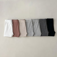 Load image into Gallery viewer, Baby Kid Girls Solid Color Striped Pants Leggings Wholesale 23113058
