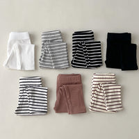 Load image into Gallery viewer, Baby Kid Girls Solid Color Striped Pants Leggings Wholesale 23113058
