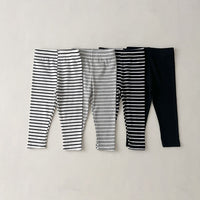 Load image into Gallery viewer, Baby Kid Girls Solid Color Striped Pants Leggings Wholesale 23113058
