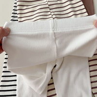 Load image into Gallery viewer, Baby Kid Girls Solid Color Striped Pants Leggings Wholesale 23113058
