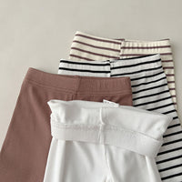 Load image into Gallery viewer, Baby Kid Girls Solid Color Striped Pants Leggings Wholesale 23113058
