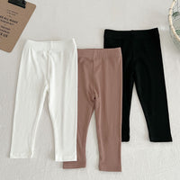 Load image into Gallery viewer, Baby Kid Girls Solid Color Striped Pants Leggings Wholesale 23113058
