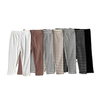 Load image into Gallery viewer, Baby Kid Girls Solid Color Striped Pants Leggings Wholesale 23113058
