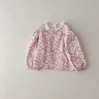 Load image into Gallery viewer, Baby Kid Girls Flower Print Tops Wholesale 23113083
