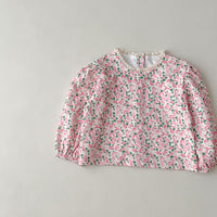 Load image into Gallery viewer, Baby Kid Girls Flower Print Tops Wholesale 23113083
