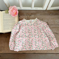 Load image into Gallery viewer, Baby Kid Girls Flower Print Tops Wholesale 23113083
