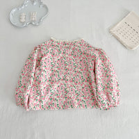 Load image into Gallery viewer, Baby Kid Girls Flower Print Tops Wholesale 23113083
