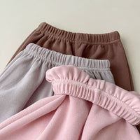 Load image into Gallery viewer, 2 Pieces Set Baby Kid Girls Solid Color Tops And Pants Wholesale 23113084
