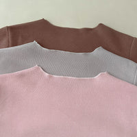 Load image into Gallery viewer, 2 Pieces Set Baby Kid Girls Solid Color Tops And Pants Wholesale 23113084
