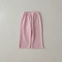 Load image into Gallery viewer, 2 Pieces Set Baby Kid Girls Solid Color Tops And Pants Wholesale 23113084
