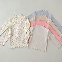 Load image into Gallery viewer, Baby Kid Girls Striped Flower Polka dots Print Tops Wholesale 23113091
