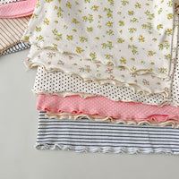Load image into Gallery viewer, Baby Kid Girls Striped Flower Polka dots Print Tops Wholesale 23113091

