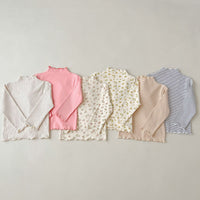 Load image into Gallery viewer, Baby Kid Girls Striped Flower Polka dots Print Tops Wholesale 23113091
