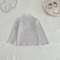 Load image into Gallery viewer, Baby Kid Girls Striped Flower Polka dots Print Tops Wholesale 23113091

