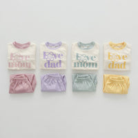Load image into Gallery viewer, 2 Pieces Set Baby Kid Girls Letters Tops And Solid Color Pants Wholesale 23113093
