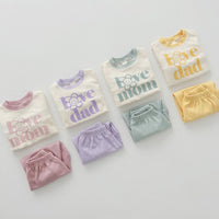 Load image into Gallery viewer, 2 Pieces Set Baby Kid Girls Letters Tops And Solid Color Pants Wholesale 23113093
