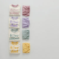 Load image into Gallery viewer, 2 Pieces Set Baby Kid Girls Letters Tops And Solid Color Pants Wholesale 23113093
