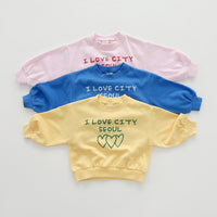 Load image into Gallery viewer, 2 Pieces Set Baby Kid Girls Boys Letters Love heart Tops And Solid Color Pants Wholesale 23113096
