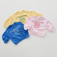 Load image into Gallery viewer, 2 Pieces Set Baby Kid Girls Boys Letters Love heart Tops And Solid Color Pants Wholesale 23113096
