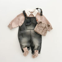 Load image into Gallery viewer, Baby Kid Girls Boys Solid Color Jumpsuits Wholesale 23113097
