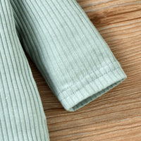 Load image into Gallery viewer, 2 Pieces Set Baby Girls Boys Solid Color Striped Rompers And Pants Wholesale 24011103
