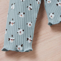 Load image into Gallery viewer, 2 Pieces Set Baby Kid Girls Flower Print Tops And Pants Wholesale 24011104
