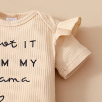 Load image into Gallery viewer, 2 Pieces Set Baby Girls Letters Rompers And Leopard Pants Wholesale 24011105
