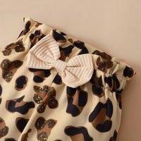 Load image into Gallery viewer, 2 Pieces Set Baby Girls Letters Rompers And Leopard Pants Wholesale 24011105
