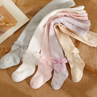 Load image into Gallery viewer, Baby Kid Girls Solid Color Bow Accessories Socks Wholesale 24011107
