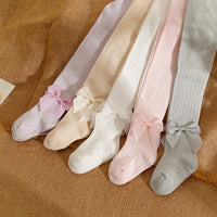 Load image into Gallery viewer, Baby Kid Girls Solid Color Bow Accessories Socks Wholesale 24011107
