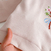 Load image into Gallery viewer, 2 Pieces Set Baby Kid Girls Flower Embroidered Tops And Solid Color Pants Wholesale 240111105
