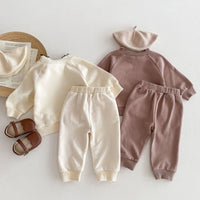 Load image into Gallery viewer, 2 Pieces Set Baby Kid Girls Letters Tops And Solid Color Pants Wholesale 240111111
