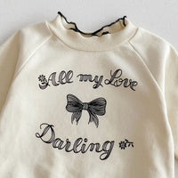 Load image into Gallery viewer, 2 Pieces Set Baby Kid Girls Letters Tops And Solid Color Pants Wholesale 240111111
