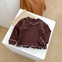 Load image into Gallery viewer, 2 Pieces Set Baby Kid Girls Solid Color Tops And Shorts Wholesale 240111132
