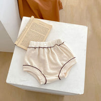 Load image into Gallery viewer, 2 Pieces Set Baby Kid Girls Solid Color Tops And Shorts Wholesale 240111132
