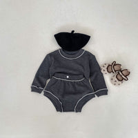 Load image into Gallery viewer, 2 Pieces Set Baby Kid Girls Solid Color Tops And Shorts Wholesale 240111132
