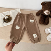 Load image into Gallery viewer, Baby Kid Girls Boys Solid Color Cartoon Pants Wholesale 240111138
