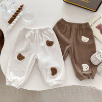 Load image into Gallery viewer, Baby Kid Girls Boys Solid Color Cartoon Pants Wholesale 240111138
