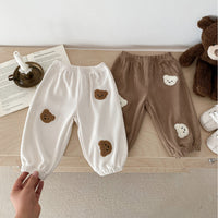 Load image into Gallery viewer, Baby Kid Girls Boys Solid Color Cartoon Pants Wholesale 240111138
