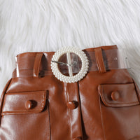 Load image into Gallery viewer, 2 Pieces Set Baby Kid Girls Solid Color Tops And Skirts Wholesale 24011115
