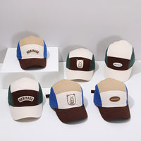 Load image into Gallery viewer, Kid Girls Boys Color-blocking Cartoon Embroidered Accessories Hats Wholesale 240111150
